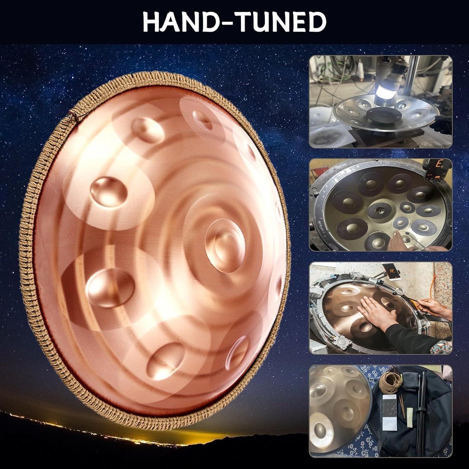 ハンドパン 9音/10音/12音 楽器 KoKoty Handpan Drum ニ短調 432hz/440hz